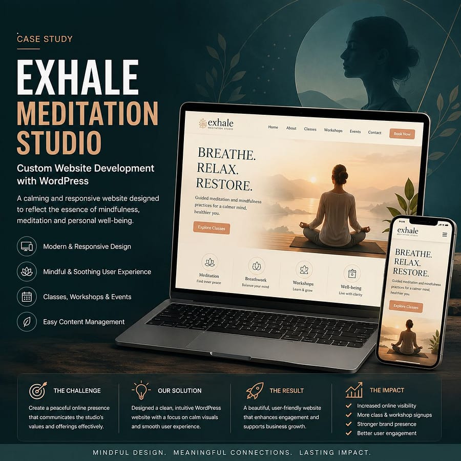 Meditation Studio Website Development